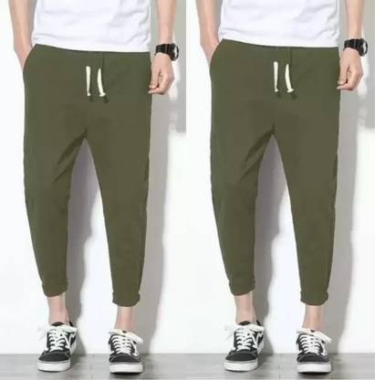 Men Green Track Pants