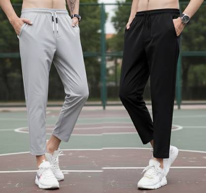 Marquiana Solid Men Grey Track Pants