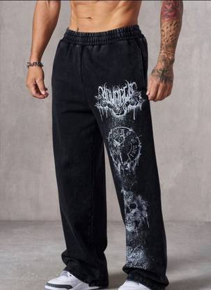 Clothy Regular Fit Men Black Trousers