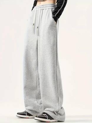 Dockstreet Loose Fit Men Grey Trousers