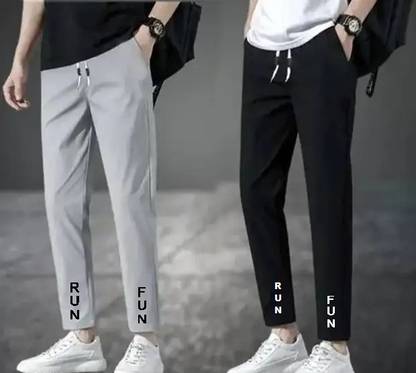 Solid Men Multicolor Track Pants