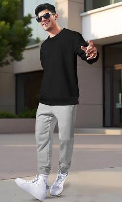 BLIVE Solid Men Track Suit