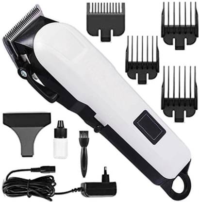 TKPO Electric Haircut Machine LCD Display Hair Clipper Tool Fully Waterproof Trimmer 240 min  Runtime 4 Length Settings