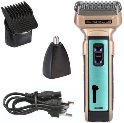 SDMS Rechargeable 3in1 Portable Shaver With Pop Up Trimmer Travel Use Safe Razor Men Trimmer 190 min  Runtime 1 Length Settings