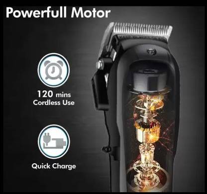 Basics IND BS-809-blk Trimmer 120 min  Runtime 5 Length Settings