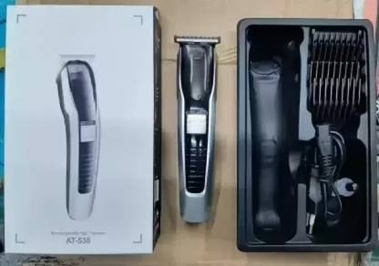 Rawnrich ORIGNAL Hair 538 H T C TRIMMER Rechargeable PBrofessional Hair T Silver Pet Hair Trimmer