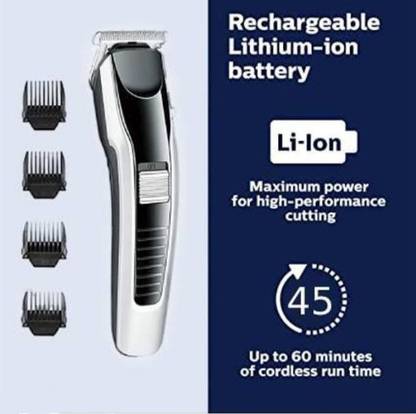 LAVNIK Shaver for Men Brushless Motor Shaving Machine Mini Portable Electric Trimmer 60 min  Runtime 4 Length Settings