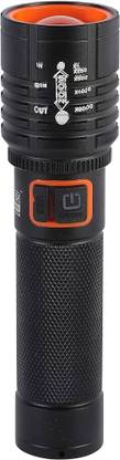 Aubade Zoomable Led Metal Torch Light Long Range 1000 Meter 1 Km High Power & Cob Torch