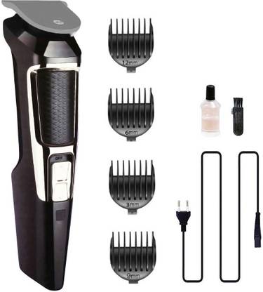 Drake Rock Light RL TM9100 Cordless/Rechargeable, Durable Battery, 3 watt Hair Clipper Trimmer 100 min  Runtime 15 Length Settings