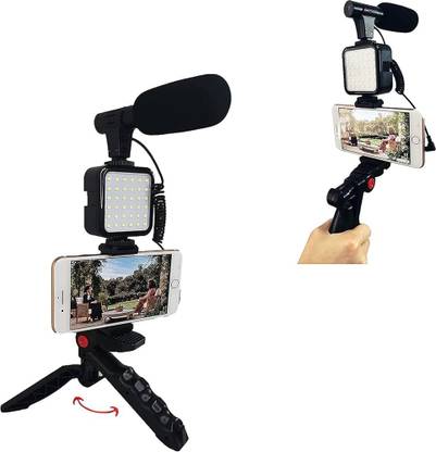 4uonly Vlogging Kit for Mobile Video Making Accessories Kit Tripod Kit jhg4 Tripod