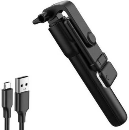 TECHWEAR R1S SELFIE STICK WITH REMOTE & SELFIE LIGHT BLUETOOTH 3 IN 1 SELFIE STICK T18 Tripod