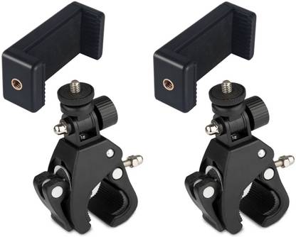 FKU 2PC Clamp Tripod Bike Bicycle Handlebar Handle Bar Camera Mount +Tripod Adapter Tripod Bracket
