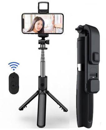Techobucks Buy New R1s Bluetooth Wireless Selfie Sticks with Remote 3-in-1 Tripod Stand Tripod