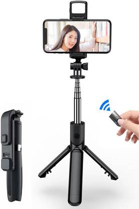Techobucks TOP QUALITYBluetooth Selfie Sticks Light Multifunctional Stand Monopod Monopod Kit