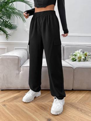 Aahwan Relaxed Women Black Trousers
