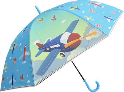 INFISPACE Sky Blue Aeroplane Umbrella