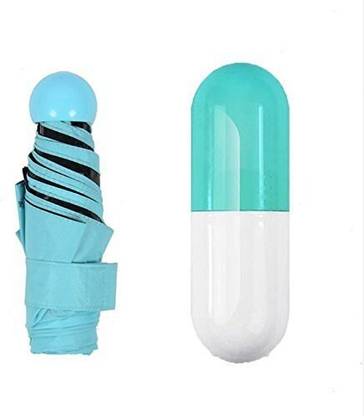 promise plus group Ultra Lights and Small Mini Umbrella with Cute Capsule Case,5 Folding Compact Pocket Umbrella, Especially for Kids (Pack of 1) (Multi Color) Umbrella