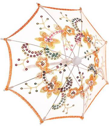INFISPACE Ladoo Gopal Ji Fancy Chhatri/Embroidered Umbrella for God Krishna Umbrella