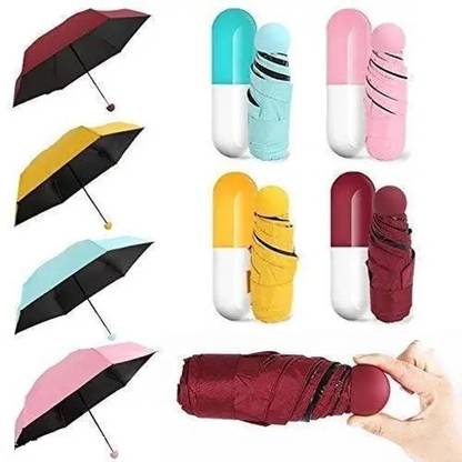AADIMART CAPSULE DESIGN UNIQUE UMBRELLA EASY TO CARRY PACK OF 1 Umbrella