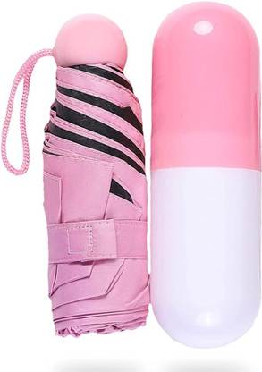 Bella Worth Capsule Mini Travel Umbrella Foldable UV &Windproof Colorful Umbrella Sun Beach Umbrella