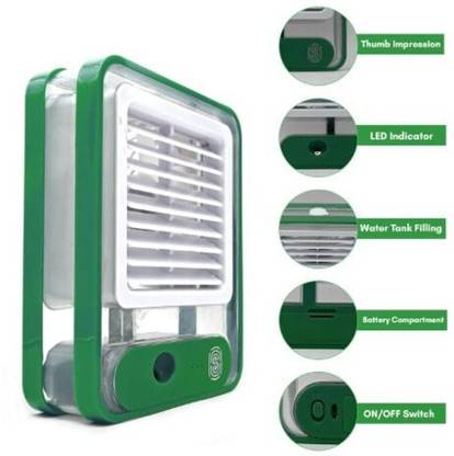 ENMORA Misting Small Fan with Mist LED Light,Electric Battery Operated AQW8 Misting Small Fan with Mist LED Light,Electric Battery Operated AQW8 USB Fan