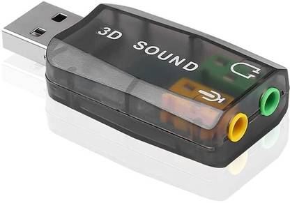 VYAR USB Sound Card Adapter USB 3D Virtual 5.1 Stereo & MIC For PC Desktop Laptop Gaming Adapter