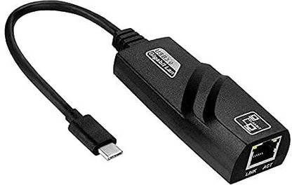 zonery USB C to Gigabit Ethernet RJ45 to USB C Thunderbolt 3 Type-C Gigabit Ethernet Lan Adapter
