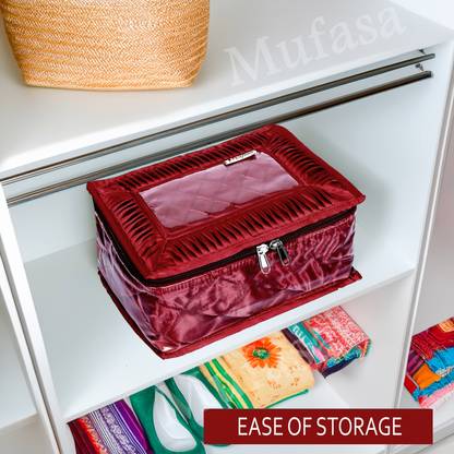 Mufasa Jewellery Organizer Pouch| 1 Year Warranty,Free Cleaner |Multi-Functional Kit Ideal for organizing all types of jewellery items. Vanity Box