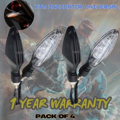 TRYFLY Rear, Side LED Indicator Light for Universal For Bike Universal For Bike