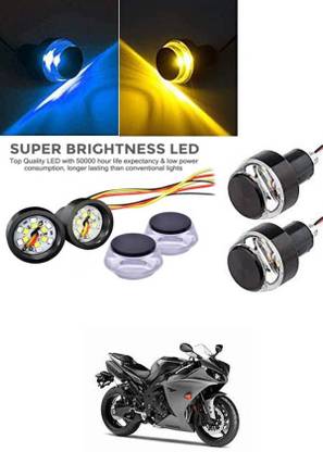 DeepShakshi AUTOMOTIVE Bike/Scooty/Motorcycle Handle Light (Multicolor) For Yamaha YZF R1 Indicator Light Motorbike LED for Yamaha (12 V, 24 W)
