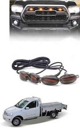 Etradezone 4 Pieces Smoked LED Lens Front Grille Running Light Genio Car Fancy Lights