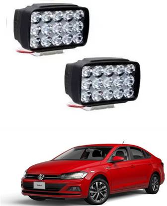 Etradezone Car 15 Led Light For Virtus Fog Lamp Car LED for Volkswagen (12 V, 24 W)