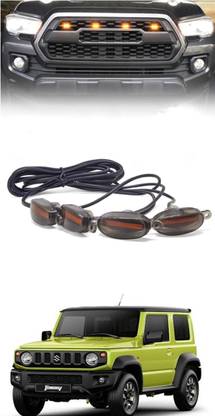 Etradezone 4 Pieces Smoked LED Lens Front Grille Running Light Jimny Headlight Car LED for Maruti Suzuki (12 V, 24 W)