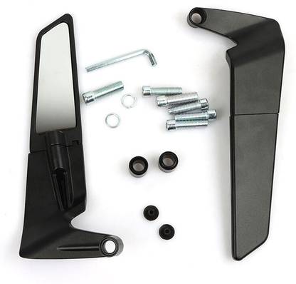 TRYFLY Manual Rear View Mirror For BMW, Honda, Hero, KTM, Suzuki, Yamaha, Bajaj Universal For Bike