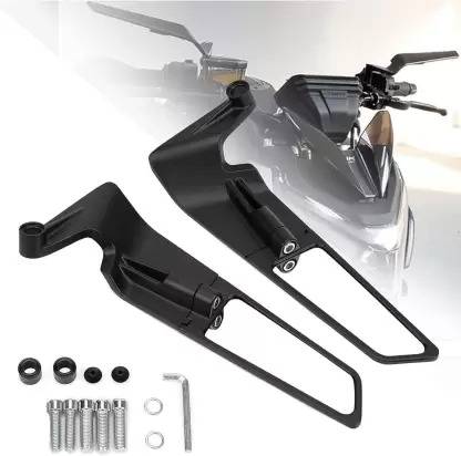 Jetnix Manual Rear View Mirror For Yamaha, KTM, Honda Universal For Bike