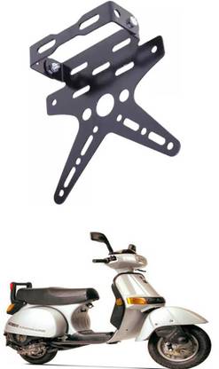 E-Shoppe REAR NUMBER PLATE STAY SMALL AND TAIL TIDY VISOR (BLACK) For Legend Bike Number Plate
