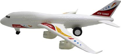 neoinsta shopping Big size friction powered aeroplane toy white color