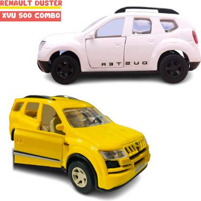 WooZee RENAULT DUSTER SUV + XUV 50 Combo Pull Back Cars with Doors Openable