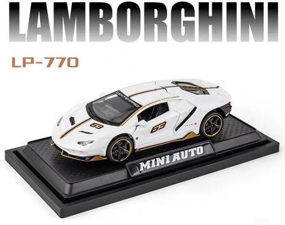 Packnstyle Lamborghini LP770 - 1:32 Die Cast Car Model, (Openable Doors, Rear, Spoiler)