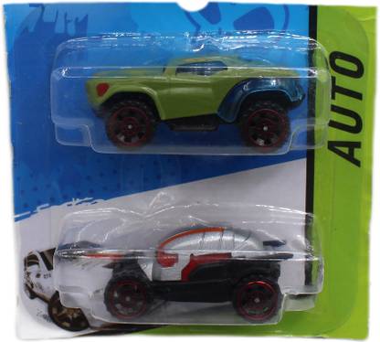 Very Beautiful 2Pc Cars of Different Colors Green Sliver