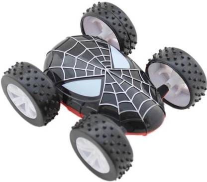 solemn Black & Red 2-in-1 Prank Spider & Tumbling Spider Car - For Ultimate Fun