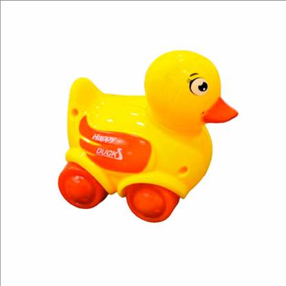 TECHNO TOYS Duck Push and Go Friction Animal Car Toy for Kids Toddlers Friction Powered Toys