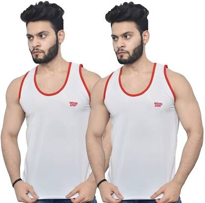 Poly Cotton Fabric Gym Vest