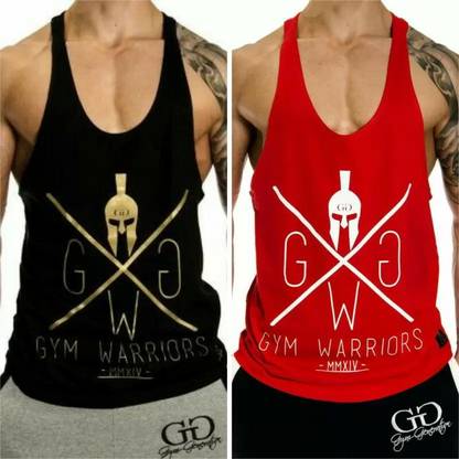 Cotton Fabric Gym Vest
