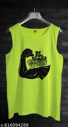 DevilsonS Poly Cotton Fabric Gym Vest