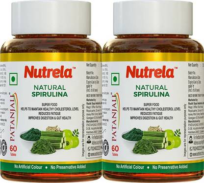 NUTRELA Natural Spirulina Tablets