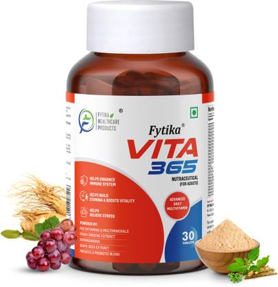 FYTIKA HEALTHCARE PRODUCTS Vita 365, 3 in 1 Multivitamin - For Men, Women - 30 Tablets