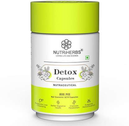 Nutriherbs Detox Capsule | Support Liver Detox | Healthy Digestion & Weight Management