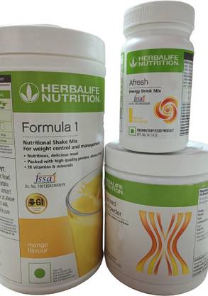 HERBALIFE F1 Mango Shake Protein powder 200 G Afresh Lemon Flavour