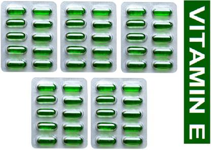 Nurved Vitamin E Capsules For Healthy Skin,Hairs and Eyes